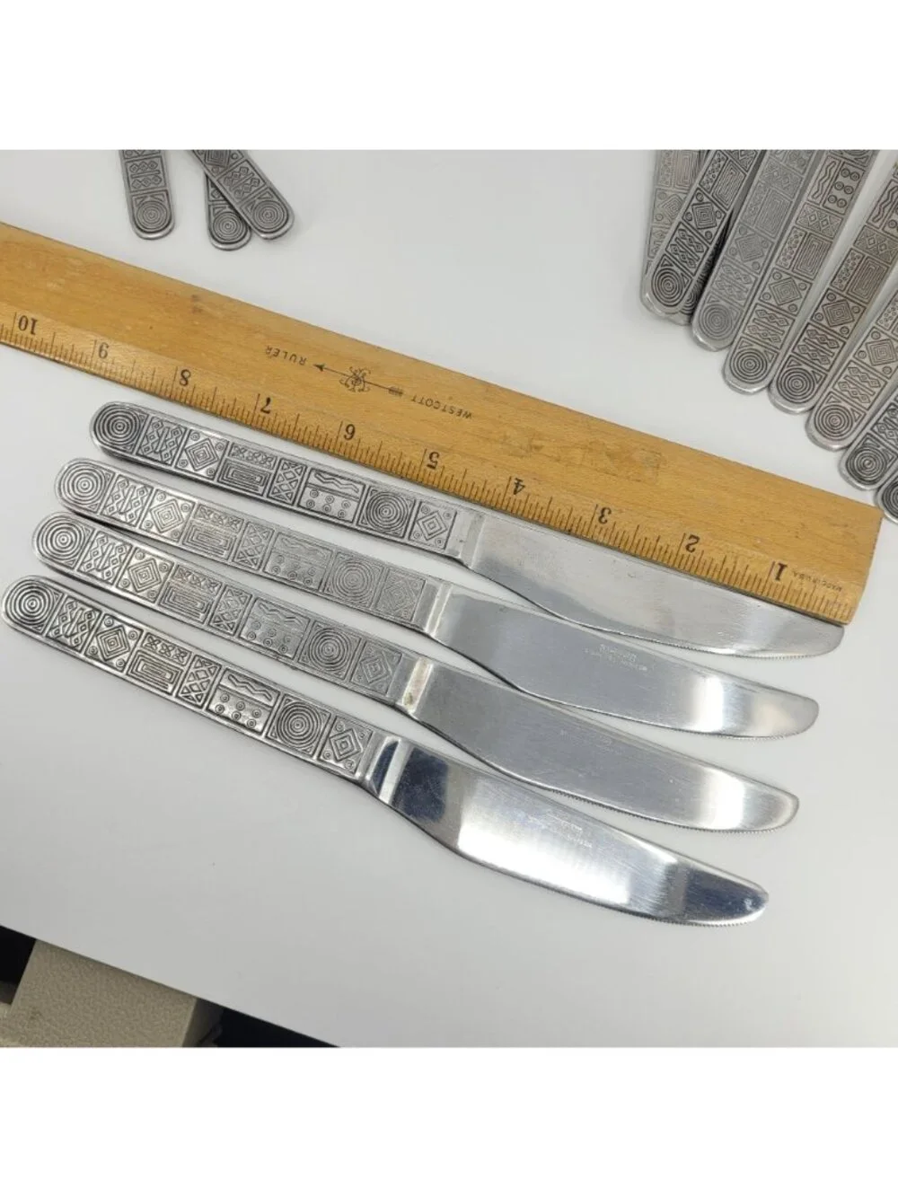 Cambridge AZTEC Stainless Steel Flatware Service for Two Plus - 16 Pieces